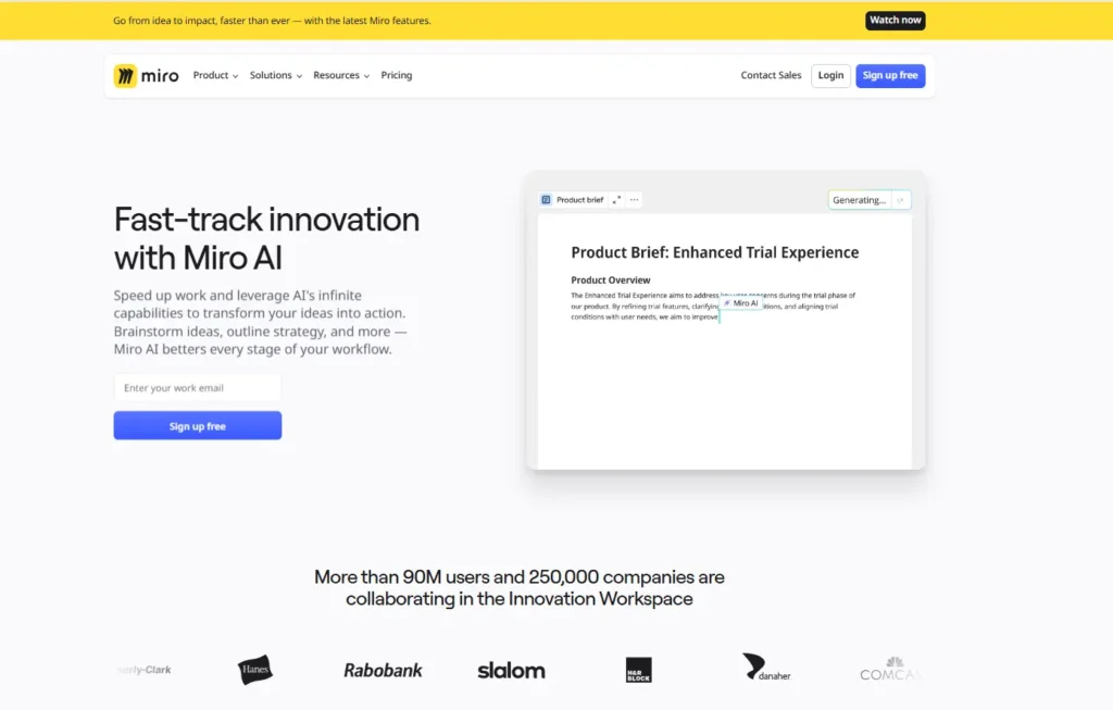 Best AI Tools for Product Managers
Miro