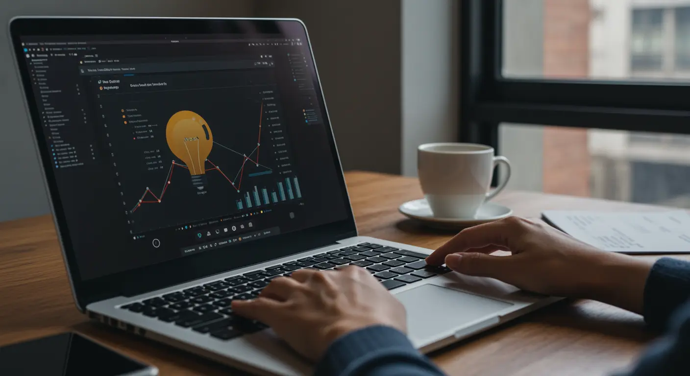 AI agent analyzing search data to create content outlines