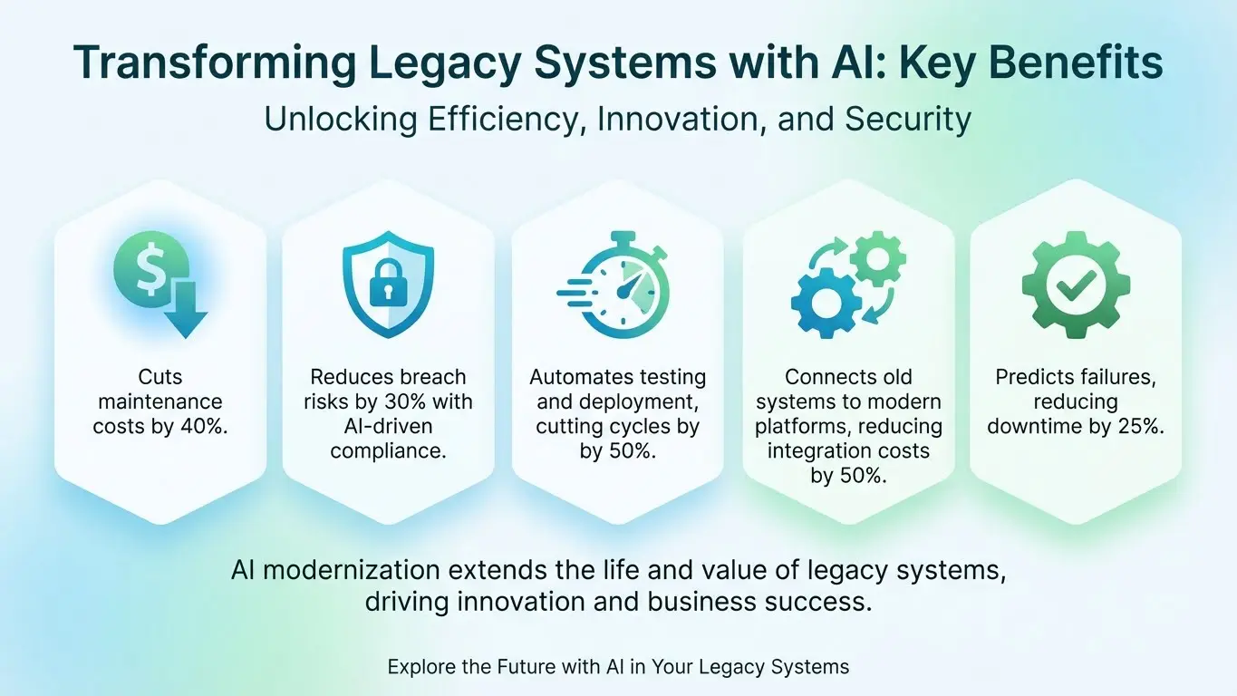 Visualization showing cost savings after AI modernization