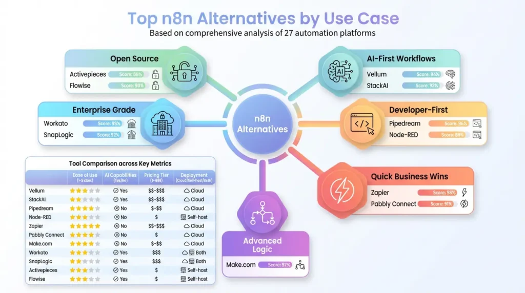 n8n Free Alternatives Guide | BuzzwithAI