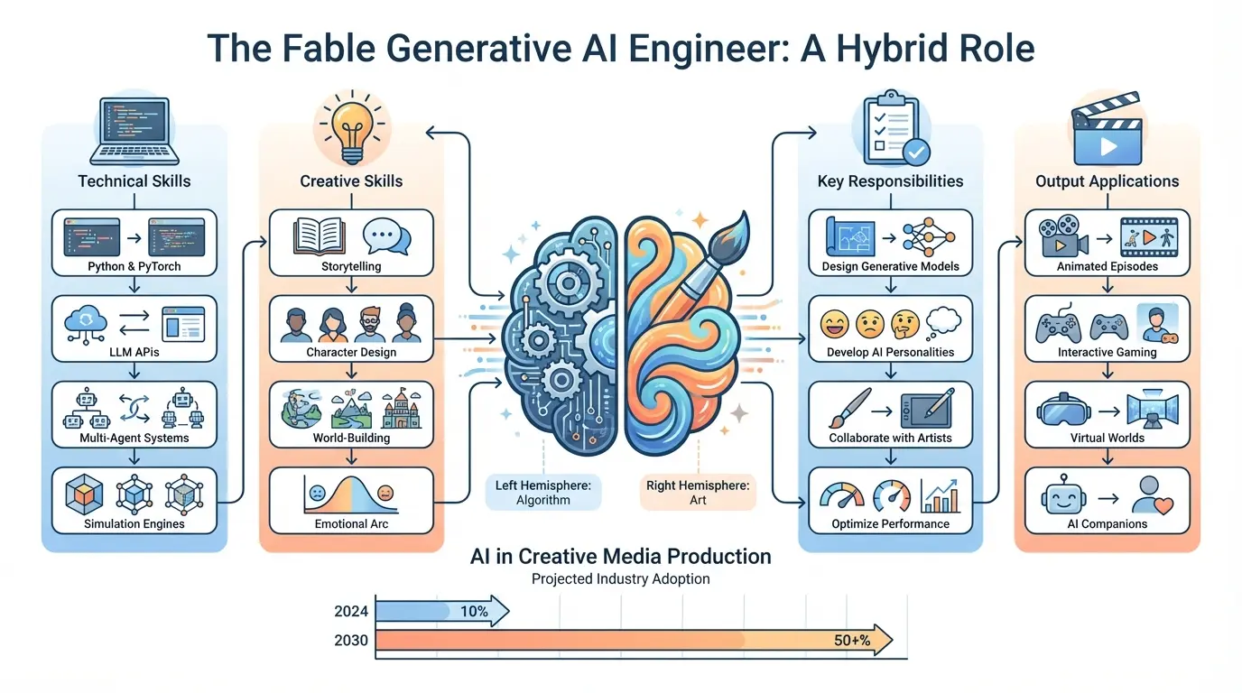Fable generative AI engineer working on multi-agent system