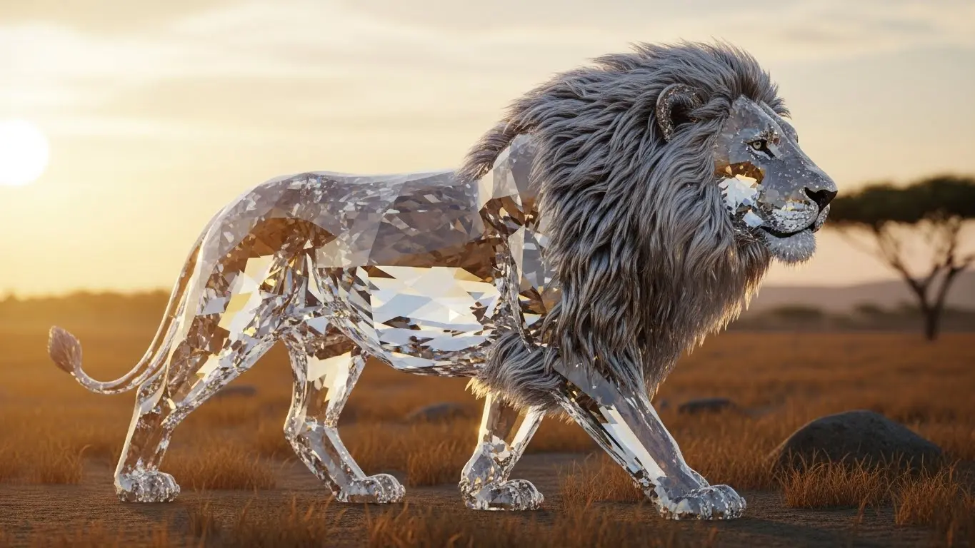 AI Image Creator Prompt Diamond Body Lion Walking: Master Stunning Results 1 AI Image Creator Prompt Diamond Body Lion Walking: Master Stunning Results | BuzzwithAI