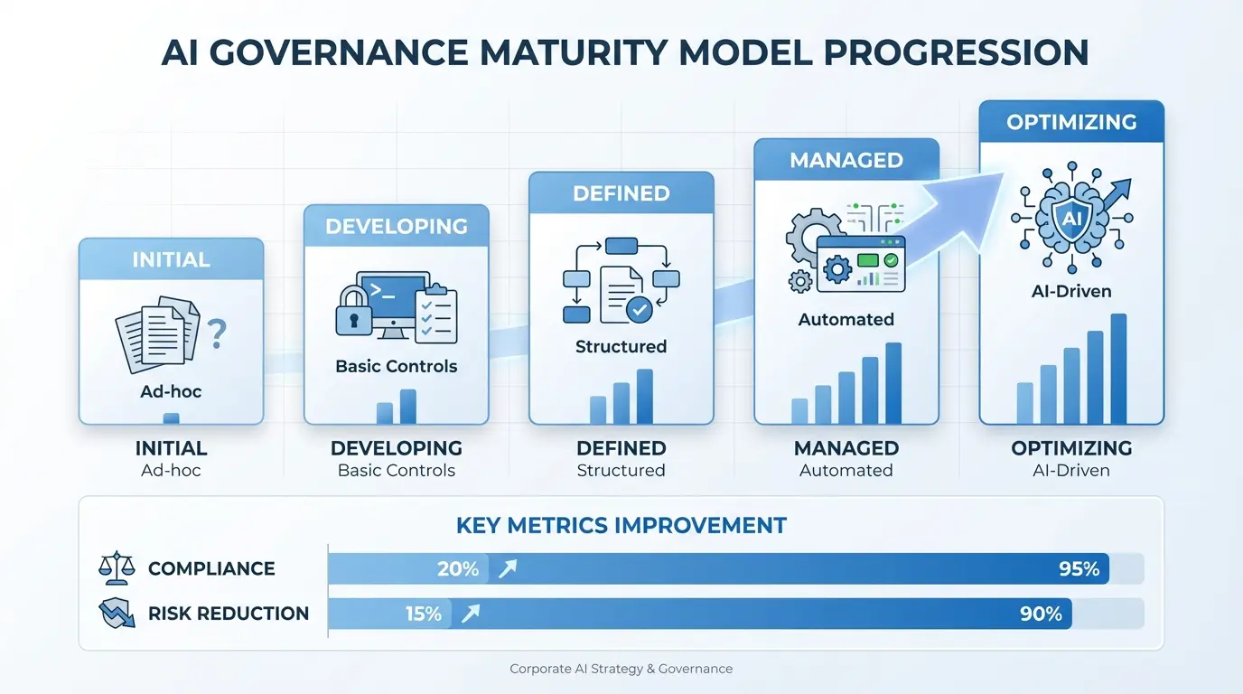 AI Governance Maturity Model Medium: A Practical 2026 Guide 2 Stages of AI Governance Maturity