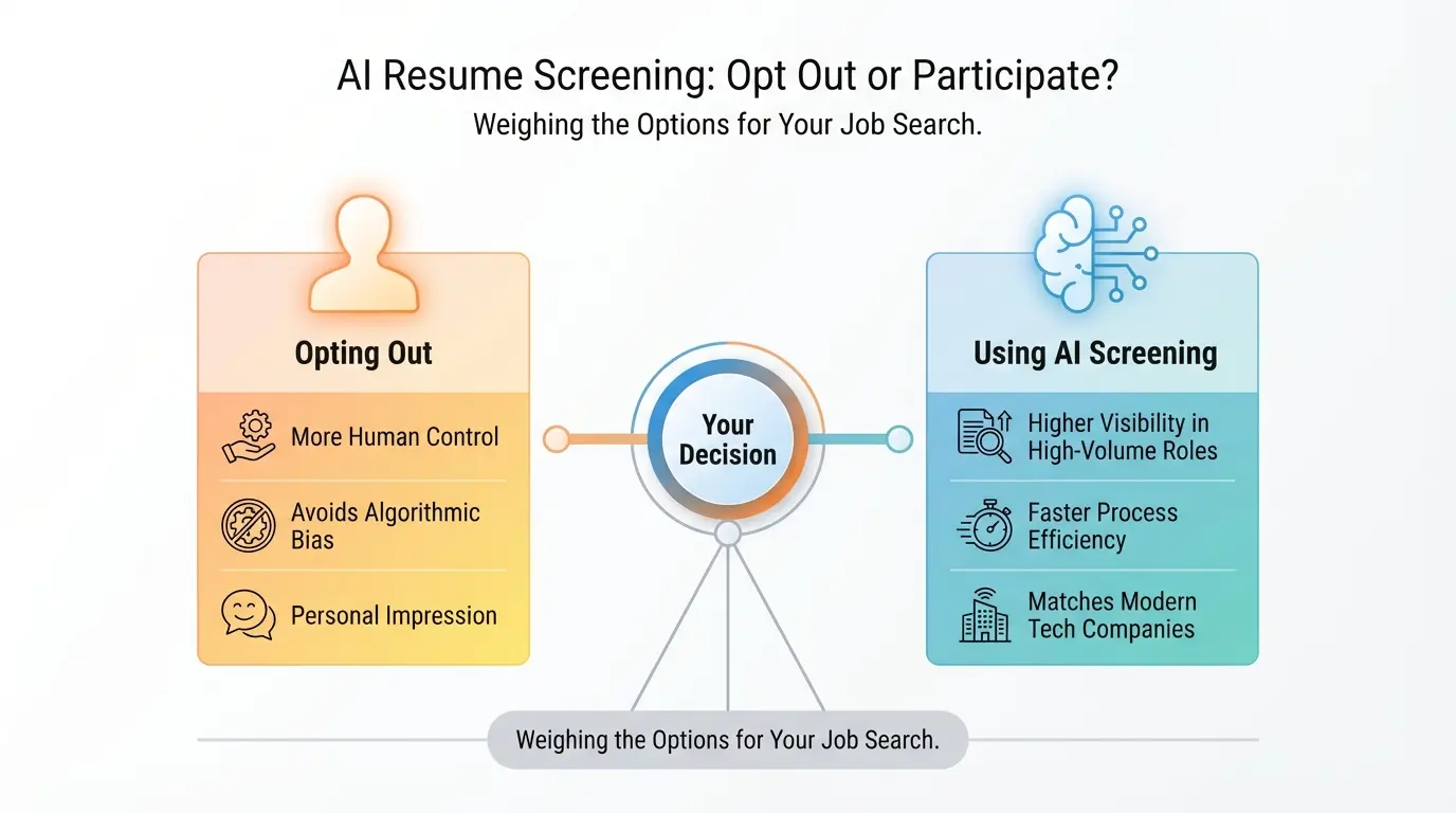 AI resume screening process visualization