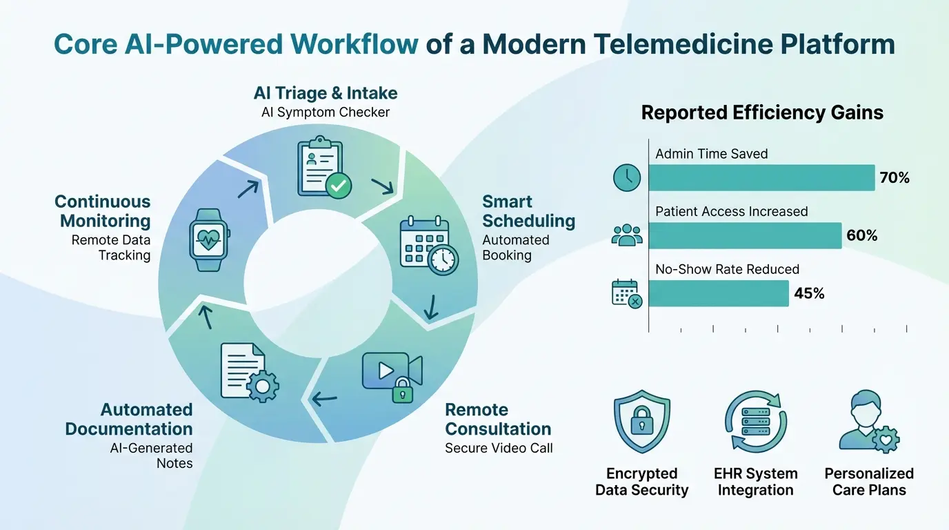 Procare Telemed AI Telemedicine Platform Interface