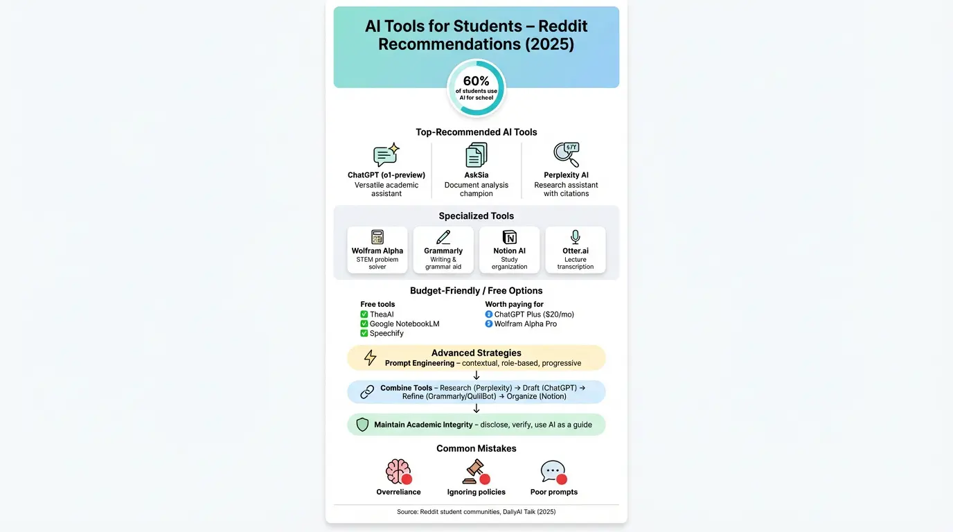 AI for School Reddit: Strategies to Boost Grades and Cut Mistakes 2 student using AI tools for studying