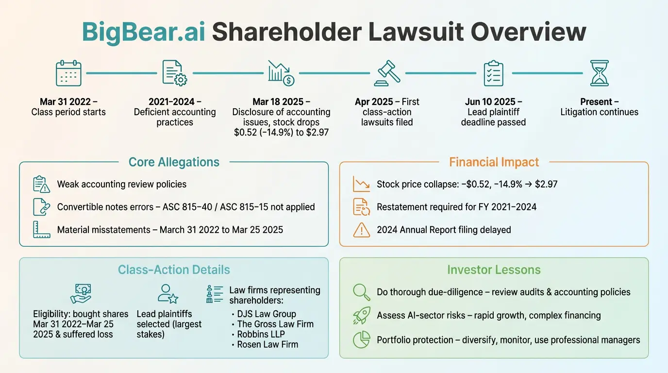 BigBear AI stock market chart showing decline
