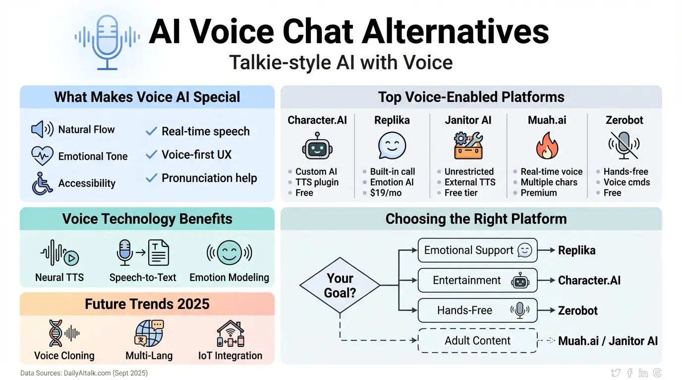 digital ai character interface with voice waves